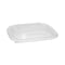 Pactiv PET Container Lid, For 24-32oz Container, 7.38x7.38x0.82, Clear, PK300 SACLD07 - alternate 1